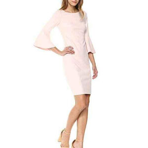 Calvin Klein Bell Sleeve Sheath Dress